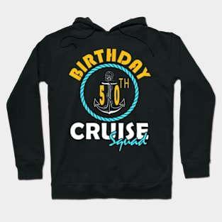 50Th Birthday Cruise Squad 2024 Matching Party Family Hoodie